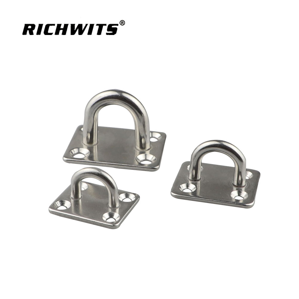 Welded 304/316 Stainless Steel Square Eye Plate Сварная квадратная проушина из нержавеющей стали 304/316