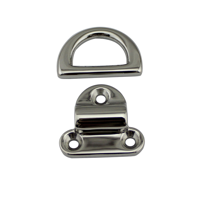 Складные подушечки с кольцом Marine D с зеркальной полировкой и глазком