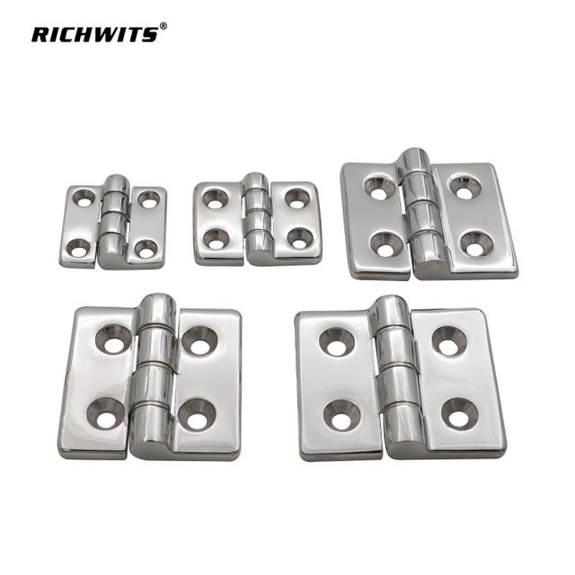 Зеркально-полированная петля из нержавеющей стали 304 со стальной накладкой, круглая петля с четырьмя отверстиями