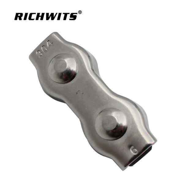 Дуплексные зажимы для троса из нержавеющей стали Кабельные зажимы Дуплексные захваты Кабельные зажимы