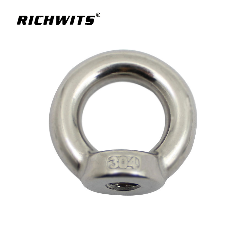 Подъемный рым-болт из нержавеющей стали 304/316 с гайками DIN582 M5-M24