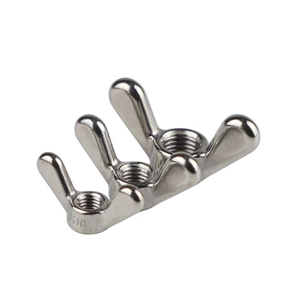 Изготовленная на заказ гайка-бабочка из нержавеющей стали 304/316 M10 M12 M16