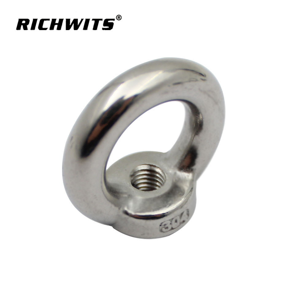 Подъемный рым-болт из нержавеющей стали 304/316 с гайками DIN582 M5-M24