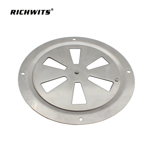 Круглые вентиляционные жалюзи из нержавеющей стали 